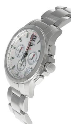 Longines Conquest V.H.P. Quartz 42mm Silver Dial SS Men's Watch L3
