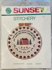 NEW  SEALED  SUNSET STITCHERY CHRISTMAS BLESSINGS 2105 EMBROIDERY KIT 