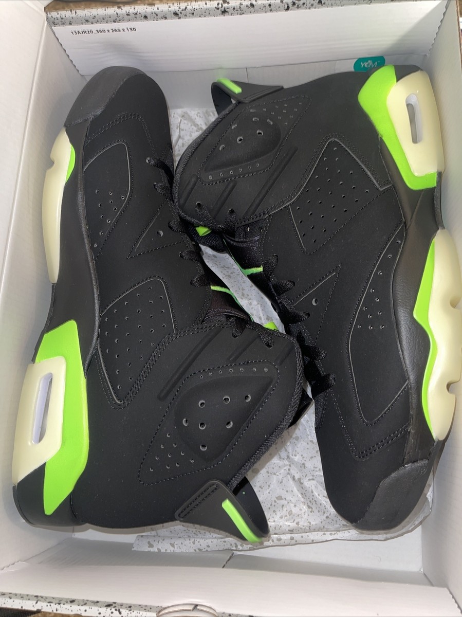 electric green jordan 6 foot locker
