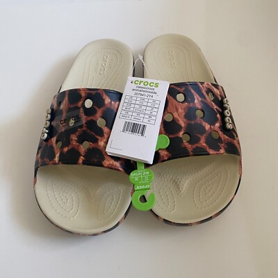 NWT Crocs Classic Animal Remix Slide Sandals Size 12 207841  display picture 1