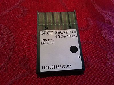 Groz-Beckert Sewing Needles 135x17, DPx17, Sz 160/23 23 Consew 206RB, 225, 226,