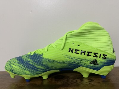ADIDAS NEMEZIZ 19.3 FG SIGNAL GREEN ROYAL BLUE SOCCER CLEATS MESSI