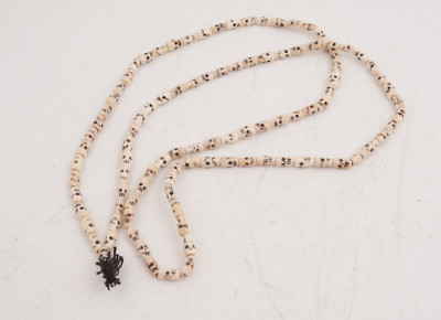 Tibetan Skull Beads 48'' Length About 101 Beads (B3L) Vintage Prayer Beads Estate