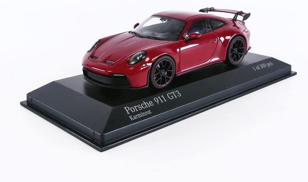 Miniature Porsche 911 (992) GT3 – Minichamps 1/43 – Rouge – 2021 – Neuve (Boîte Dealer)
