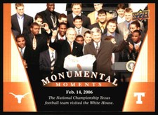 2011 Upper Deck University of Texas 2005 Team White House #96 Longhorns