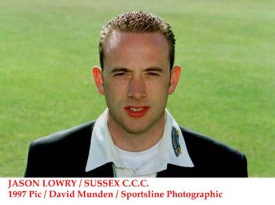 Jason Lowry Sussex CCC Old Player Cricket Photo