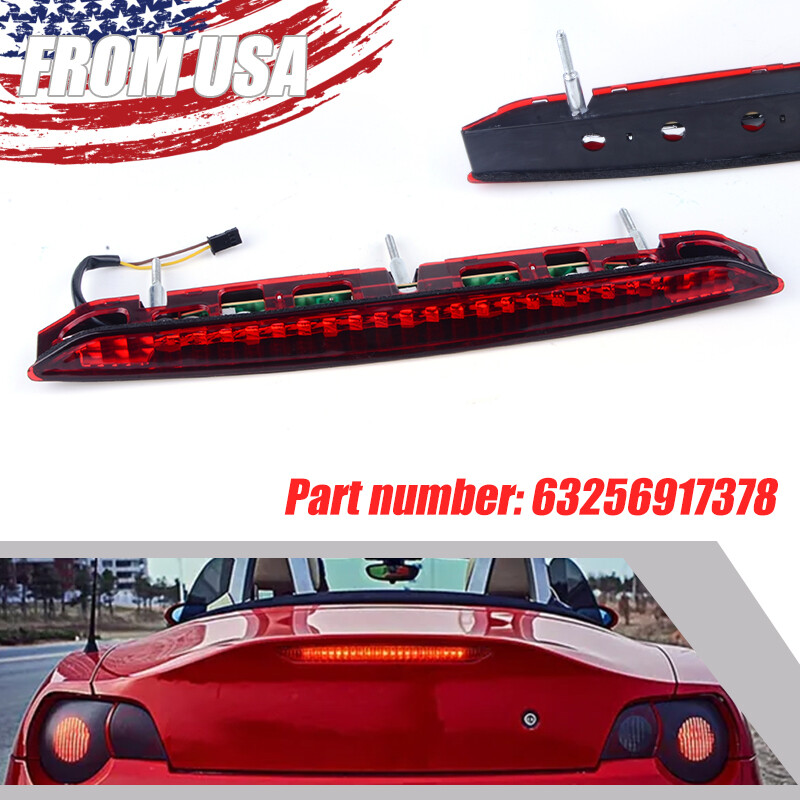 LED Rear Third Tail Brake Light Red Lens Cover 63256917378 for BMW