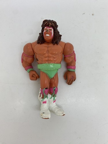 WWF Hasbro Ultimate Warrior Action Works!! Vintage...