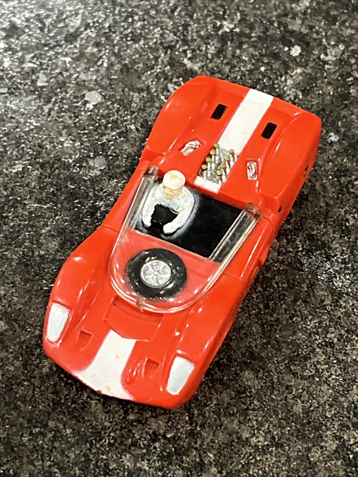 AURORA THUNDERJET 500 MCLAREN ELVA HO SLOT CAR RED RACER 1960s VINTAGE