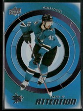 2022-23 UD Series 1 Centre of Attention  #CA-20 Tomas Hertl San Jose Sharks