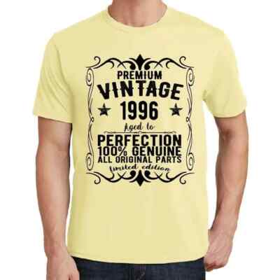 Herren Grafik T-Shirt Alle Originalteile bis zur Perfektion gealtert 1996   All