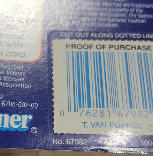 1992 Todd Van Poppel Starting Lineup - Afbeelding 12 van 12