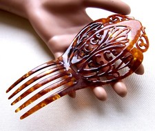 Victorian openwork Spanish hair comb - NO US IMPORT FEES
