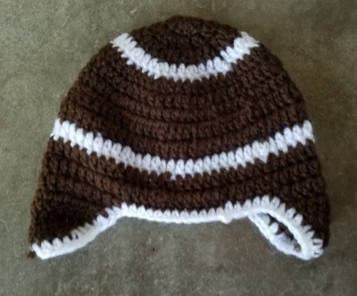 Baby Football Knit Hat - Acrylic Beanie For Infants 3-18 Months