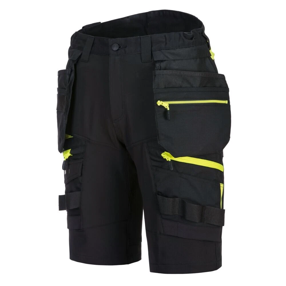 Portwest DX4 Mens Detachable Holster Pocket Shorts Black