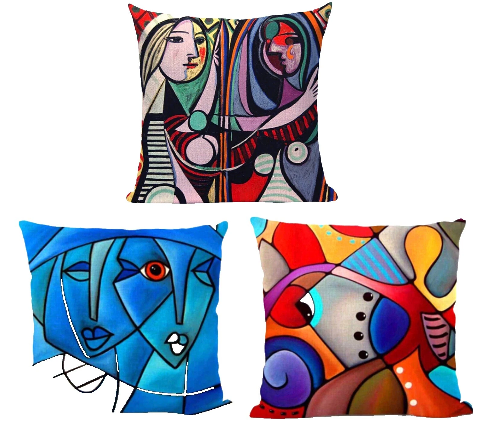 Almohadas de Decoración para el Hogar Multicolor arpillera