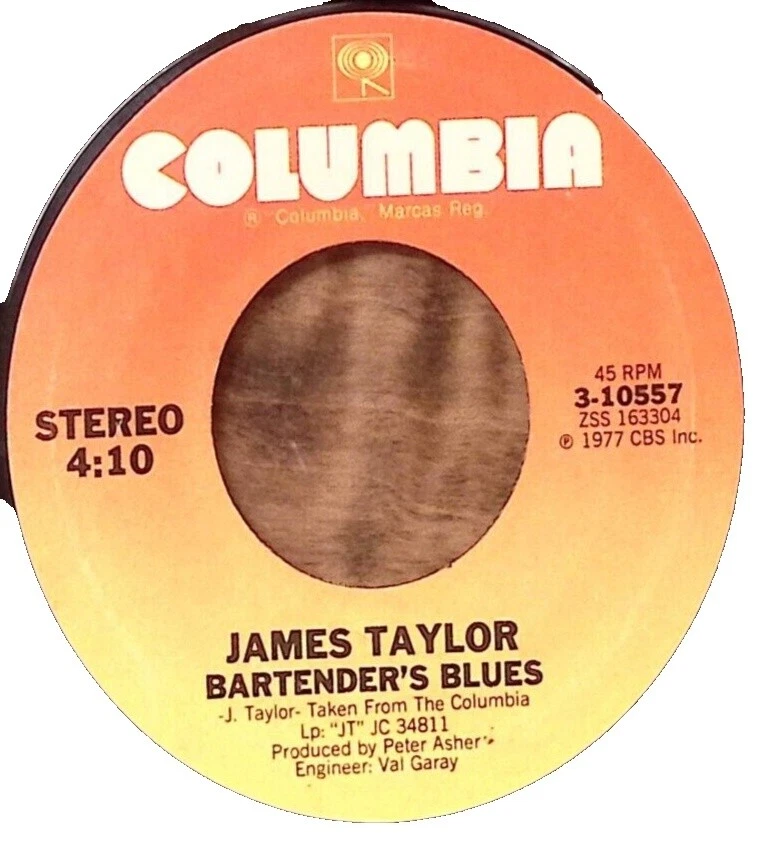 James Taylor Very Good (VG) 45 RPM Speed Vinyl Records