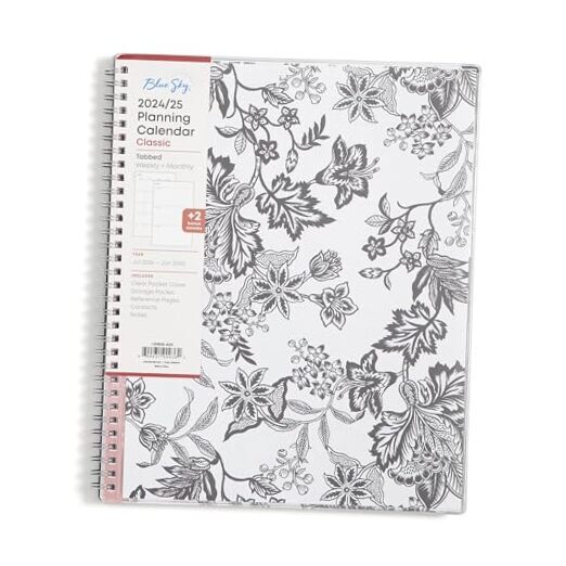 2024-2025 Academic Year Weekly and Monthly Planner, 8.5