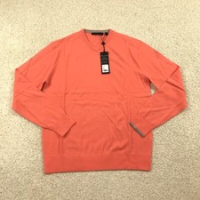 Greyson Cheyenne V-Neck Golf Sweater Mens Small Coral