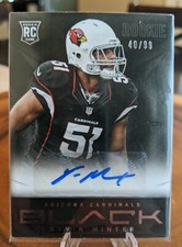 2013 Panini Black Rookies Signatures /99 Kevin Minter #155 Rookie Auto RC