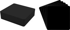  100 CD Disc Jewel Case Bin Divider Cards - 5-5/8"x6" - Black Standard 20mil