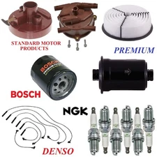 Tune Up Kit Filters Cap Wire Spark Plugs for Toyota Pickup V6; 3.0L 1992-1995