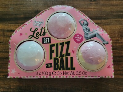 New SOAP & GLORY Let s Get FIZZ-A-BALL Gift Set  3 BATH BALLS