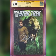 STAR TREK #24 CGC 9.8 SS SIGNED BY CHRIS PINE