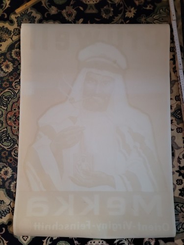 Werbung Plakat Crüwell MekkaOrient-Virginy-Feinschnitt SPEZIALFABRIK - Bild 2 von 2