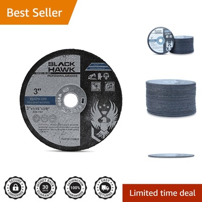 25 Pack Metal and Stainless Steel Cut Off Wheels for Die Grinders - 3'' x 1/16''