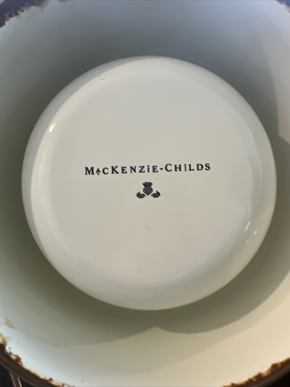 Used MacKenzieChilds Lg Dog Dish eBay