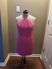 Fashion Nova Kelly Mini dress PINK Barbie XL Nwt Summer Time Hot