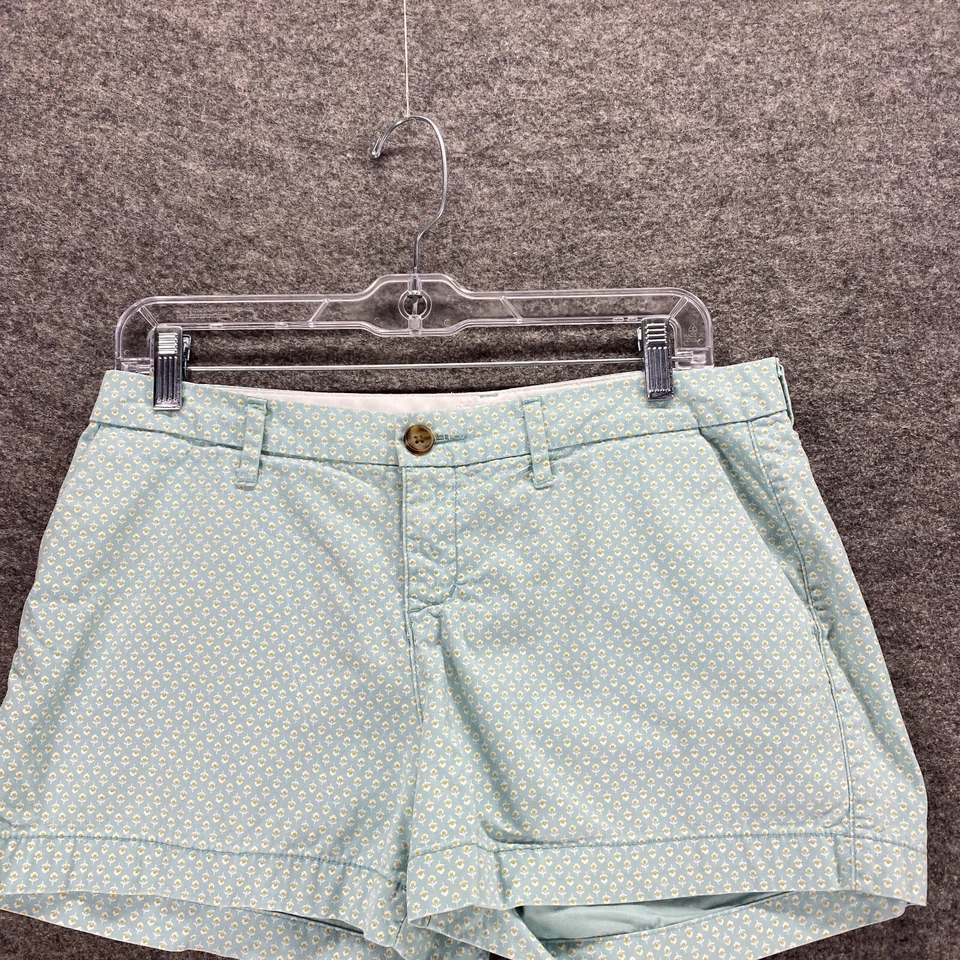 Pantalones cortos Old Navy para mujer 2 lunares verdes tiro medio algodón Foto 3 de 4