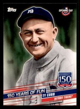 2019 Topps Opening Day 150 Years of Fun #YOF-1 Ty Cobb Detroit Tigers