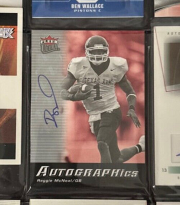 2006 Fleer Ultra Reggie McNeal Autographics Rookie Card Texas