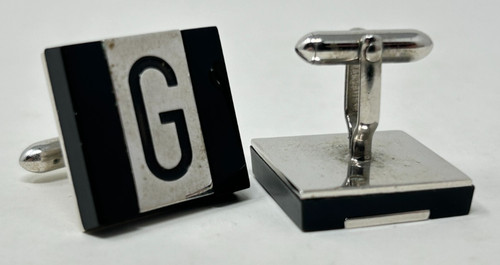 Set of Swank "G" Cuff Links