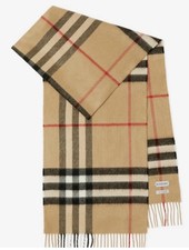 Burberry Checked Cashmere Scarf