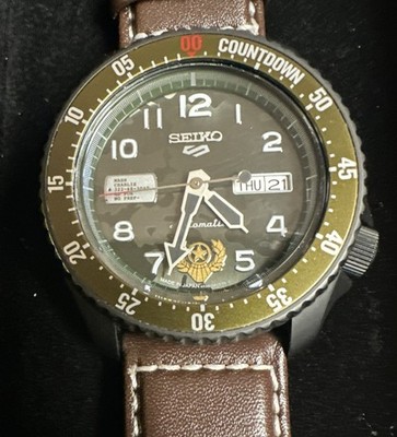 SEIKO 5 Sports x Street Fighter V GUILE SBSA081 Automatic Men's Watch Limited Ed