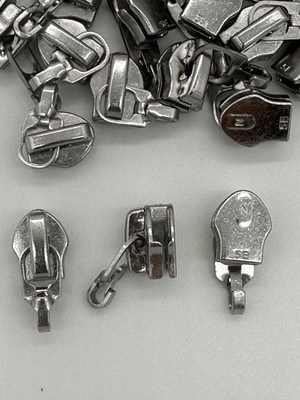 Zipper replacement parts pull sliders, top & bottom stops, insertion pins