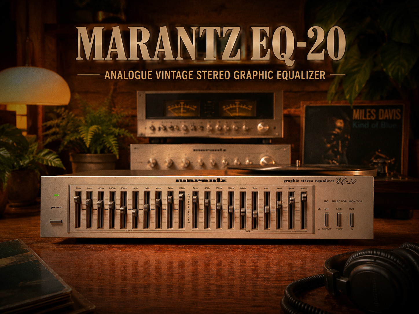 MARANTZ EQ-20 🌈RaRe🌈 Vintage Stereo Graphic Equalizer