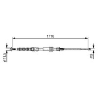 2X Handbremsseil Hinten FüR VW Caddy 2K 1.4 1.6 1.9 2.0 04 Bis 15 Bosch BUD Clcb