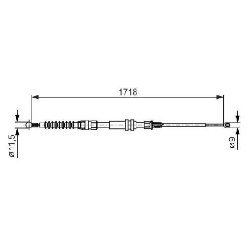 2X Handbremsseil Hinten FüR VW Caddy 2K 1.4 1.6 1.9 2.0 04 Bis 15 Bosch BUD Clcb-image