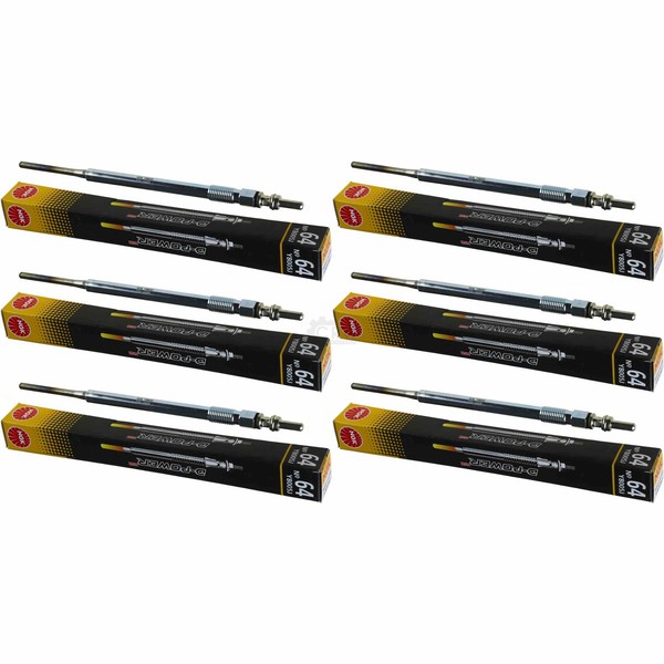 6X NGK GlüHkerzen Passend FüR Nissan Primera Traveller WP11 2.0 TD-image