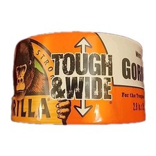 Gorilla Tape "Tough and Wide" White Tape, 2.88" x 25 yd Pack of 3 - Heavy Duty