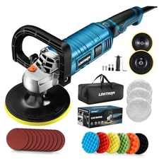  Buffer Polisher, 1600W 7 Inch/6 Inch Rotary Buffer Polisher Waxer, 7 LB100-1