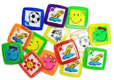 48pc Plastic assort Sliding Slider Puzzle for Kids Play Game Novelty Prize Gift