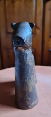 Vintage Mexikanische Volkskunst Keramik Ton Tier HUND