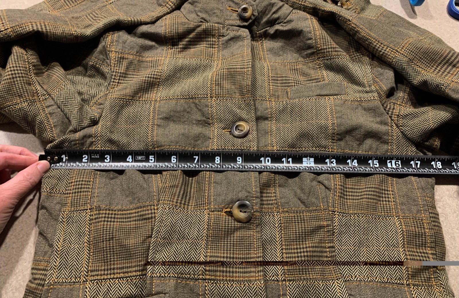 Gap Patchwork Plaid Jacket Womens 4 Herringbone B… - image 20