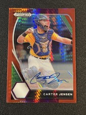 2021 panini prizm draft picks baseball Carter Jensen Auto