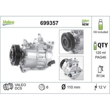 699357 VALEO Kompressor, Klimaanlage VALEO ORIGINS NEW OE TECHNOLOGIE